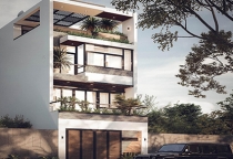 mẫu nhà phố hiện đại