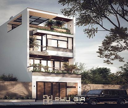 mẫu nhà phố hiện đại